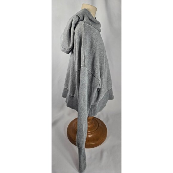 JoyLab Gray  Cropped‎ hoodie Small 98% Cotton 2% Spandex Athleisure - Picture 8 of 9